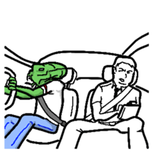 Living landscape in Japan phrase alien. sticker #1893921