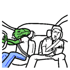 Living landscape in Japan phrase alien. sticker #1893921