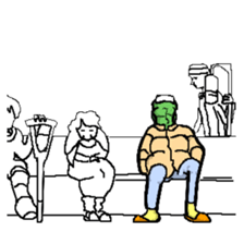 Living landscape in Japan phrase alien. sticker #1893925