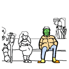 Living landscape in Japan phrase alien. sticker #1893925