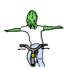 Living landscape in Japan phrase alien. sticker #1893927