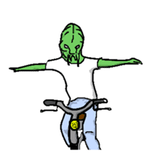 Living landscape in Japan phrase alien. sticker #1893927