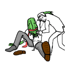 Living landscape in Japan phrase alien. sticker #1893930