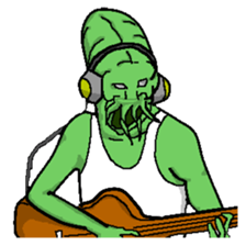 Living landscape in Japan phrase alien. sticker #1893933