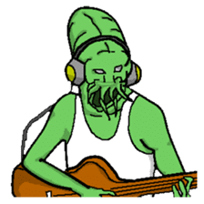 Living landscape in Japan phrase alien. sticker #1893933