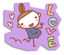 Pregnant chouette sticker #1893978