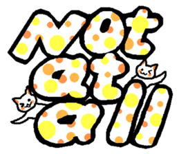 Cat and English sticker 2 sticker #1894351