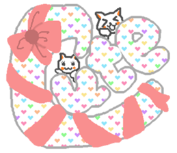 Cat and English sticker 2 sticker #1894355