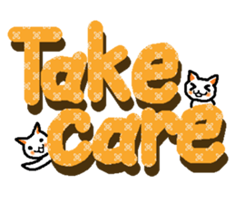 Cat and English sticker 2 sticker #1894367