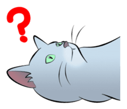 Gesture of a cat sticker #1895025