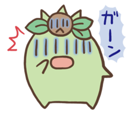 Cute mascot sticker #1895553