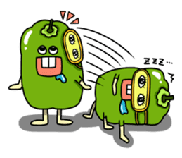 Cheerful Vegetables Village sticker #1897505