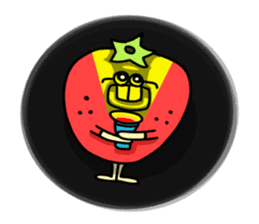 Cheerful Vegetables Village sticker #1897526