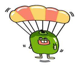 Cheerful Vegetables Village sticker #1897528