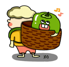 Cheerful Vegetables Village sticker #1897533