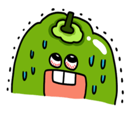 Cheerful Vegetables Village sticker #1897537