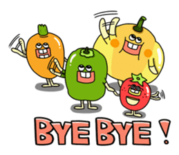 Cheerful Vegetables Village sticker #1897540