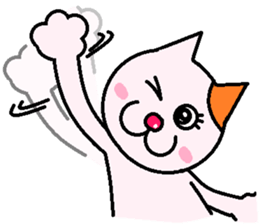 Cat light blue sticker #1898313