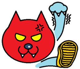 Cat light blue sticker #1898324