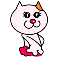 Cat light blue sticker #1898329