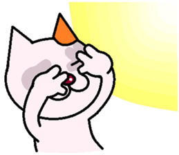 Cat light blue sticker #1898338