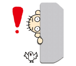 Katcah-n border pattern with birds sticker #1899032