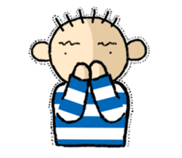 Katcah-n border pattern with birds sticker #1899035