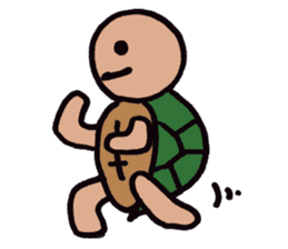 An ordinary days of an ordinary turtle. sticker #1900085