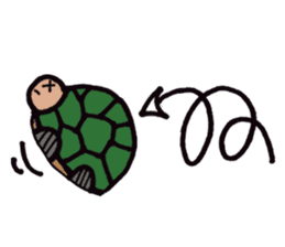 An ordinary days of an ordinary turtle. sticker #1900091
