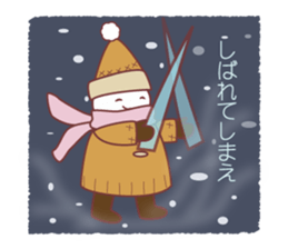 Winter and snow sticker sticker #1900576