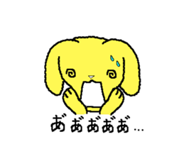 A Cute Dog With Long Ears sticker #1900640