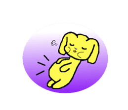 A Cute Dog With Long Ears sticker #1900654