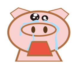 dog and pig. sticker #1900835