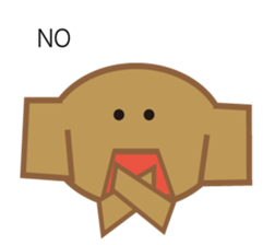 dog and pig. sticker #1900839