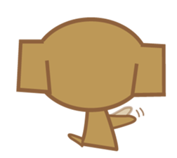 dog and pig. sticker #1900841