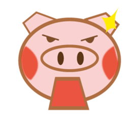 dog and pig. sticker #1900847