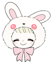 The Princess of Rabbit with One Ear sticker #1901542