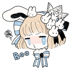 The Princess of Rabbit with One Ear sticker #1901544