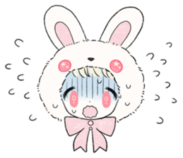 The Princess of Rabbit with One Ear sticker #1901545