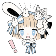 The Princess of Rabbit with One Ear sticker #1901551