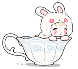 The Princess of Rabbit with One Ear sticker #1901555