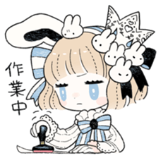 The Princess of Rabbit with One Ear sticker #1901574