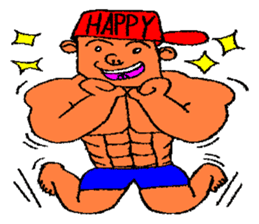 He is bodybuilder sticker #1901991