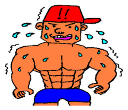 He is bodybuilder sticker #1901993