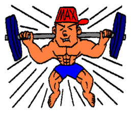 He is bodybuilder sticker #1901994