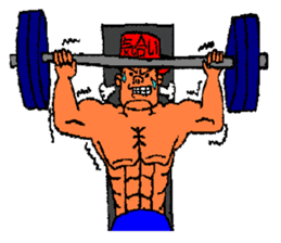 He is bodybuilder sticker #1902010