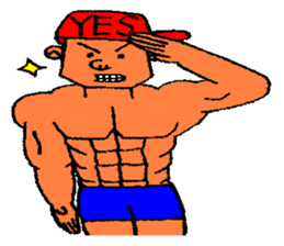 He is bodybuilder sticker #1902016