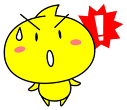Yellow ball TAMA-chan sticker #1902028