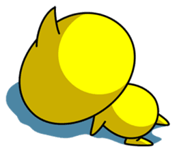 Yellow ball TAMA-chan sticker #1902056