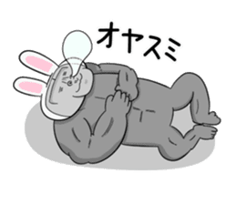 Gorilla not a Rabbit sticker #1902160